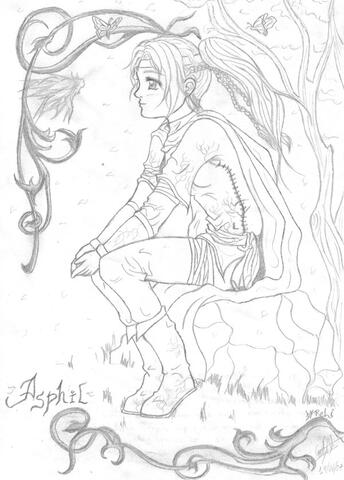 Lápiz tradicional, diseño de personaje. Año 2007.